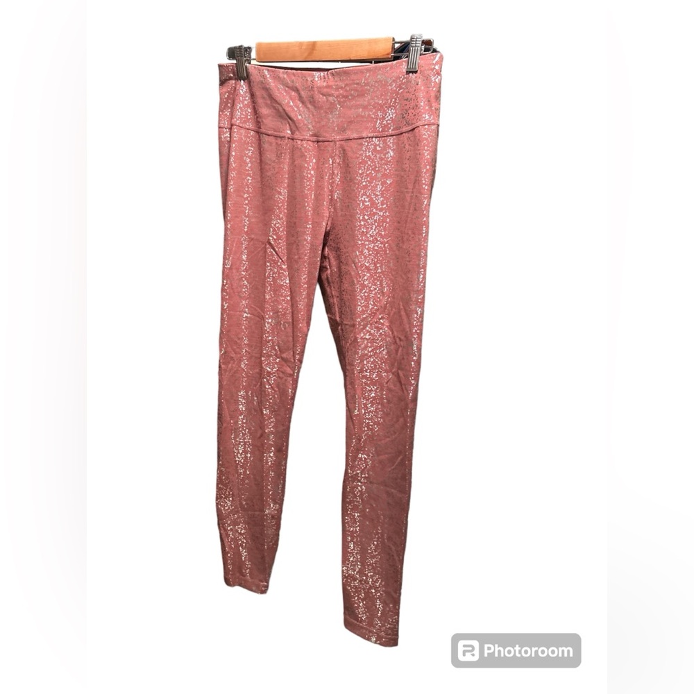 Sweaty Betty Size Large Women’s leggings in rose/silver